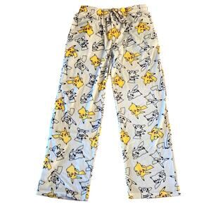 Comfy Grey Medium Pokemon Pikachu Pajama Lounge Pants